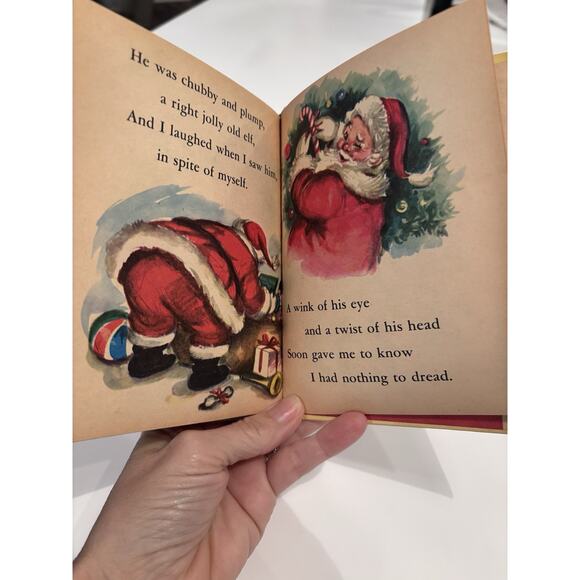 Night Before Christmas by Clement Moore Junior Elf Childrens Picture Book - Picture 8 of 8